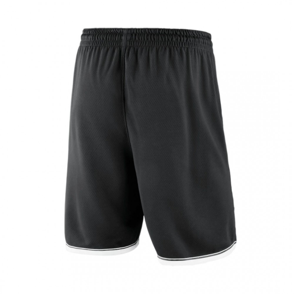 Men's Brooklyn Nets Black 2019/20 Swingman NBA Shorts Icon Edition - second front view