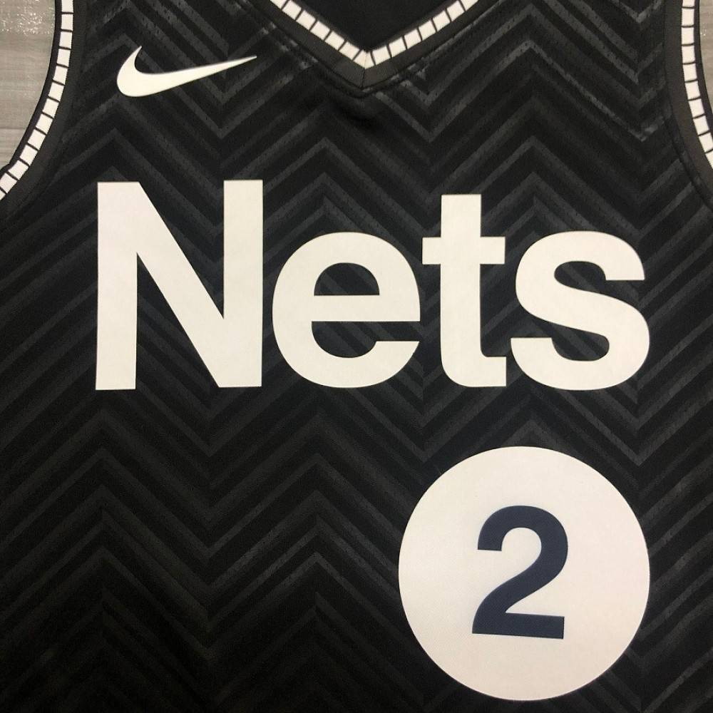Men's Brooklyn Nets Blake Griffin Black 2020/21 Swingman Player Jersey – Earned - close-up detail 1