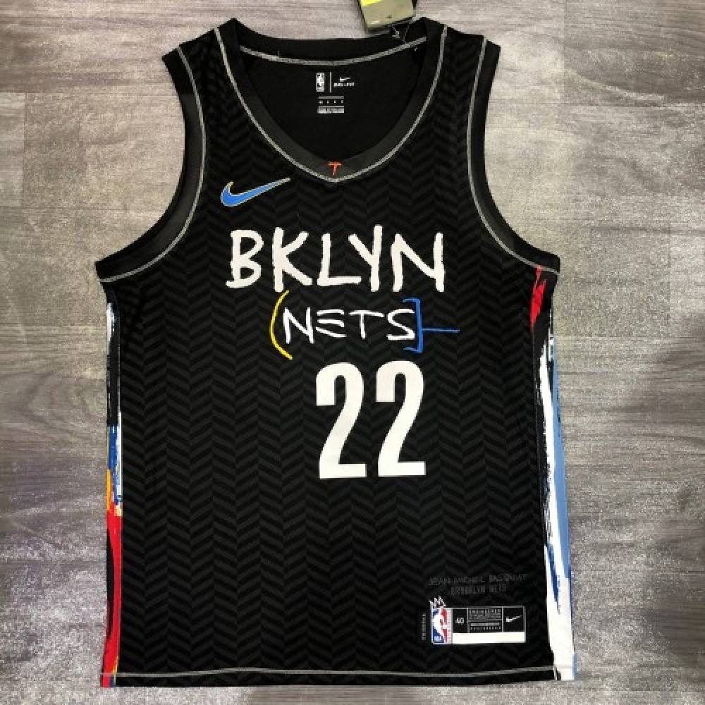 Men's Brooklyn Nets Caris LeVert #22 Black 2020/21 Swingman Player Jersey – - second front view