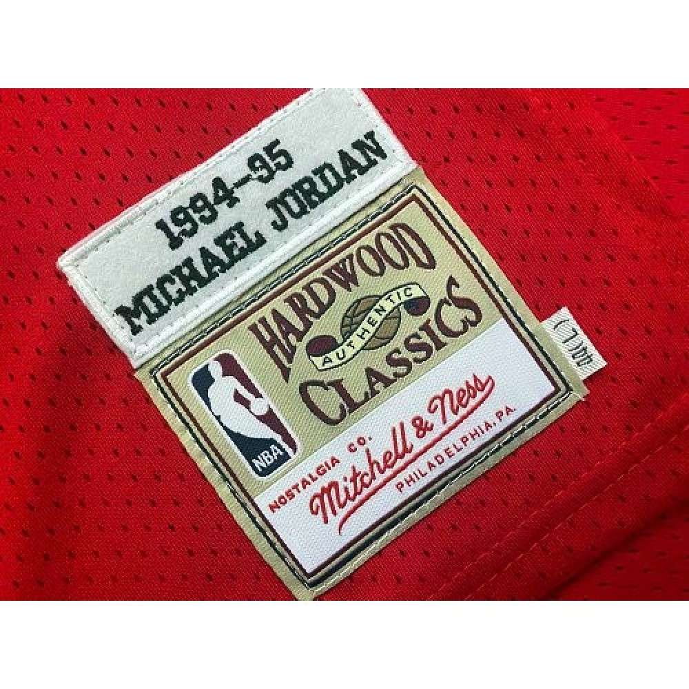 Men's Chicago Bulls Michael Jordan #45 Throwback Red 1994-95 Hardwood Classics Player - back view
