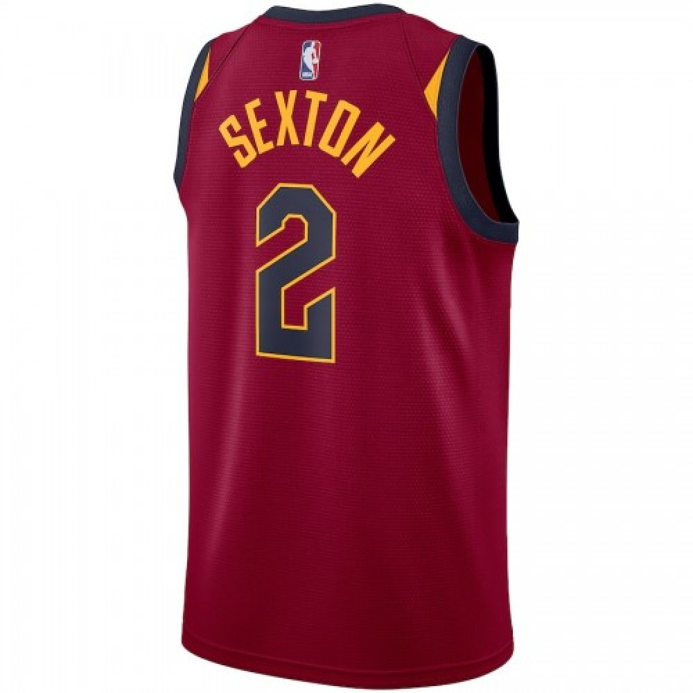 Men's Cleveland Cavaliers Collin Sexton #2 Wine Swingman Jersey Icon Edition - back view