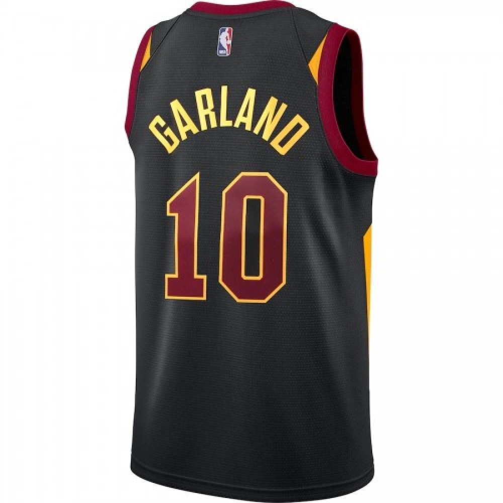 Men's Cleveland Cavaliers Darius Garland #10 Black Swingman Jersey Statement Edition - back view