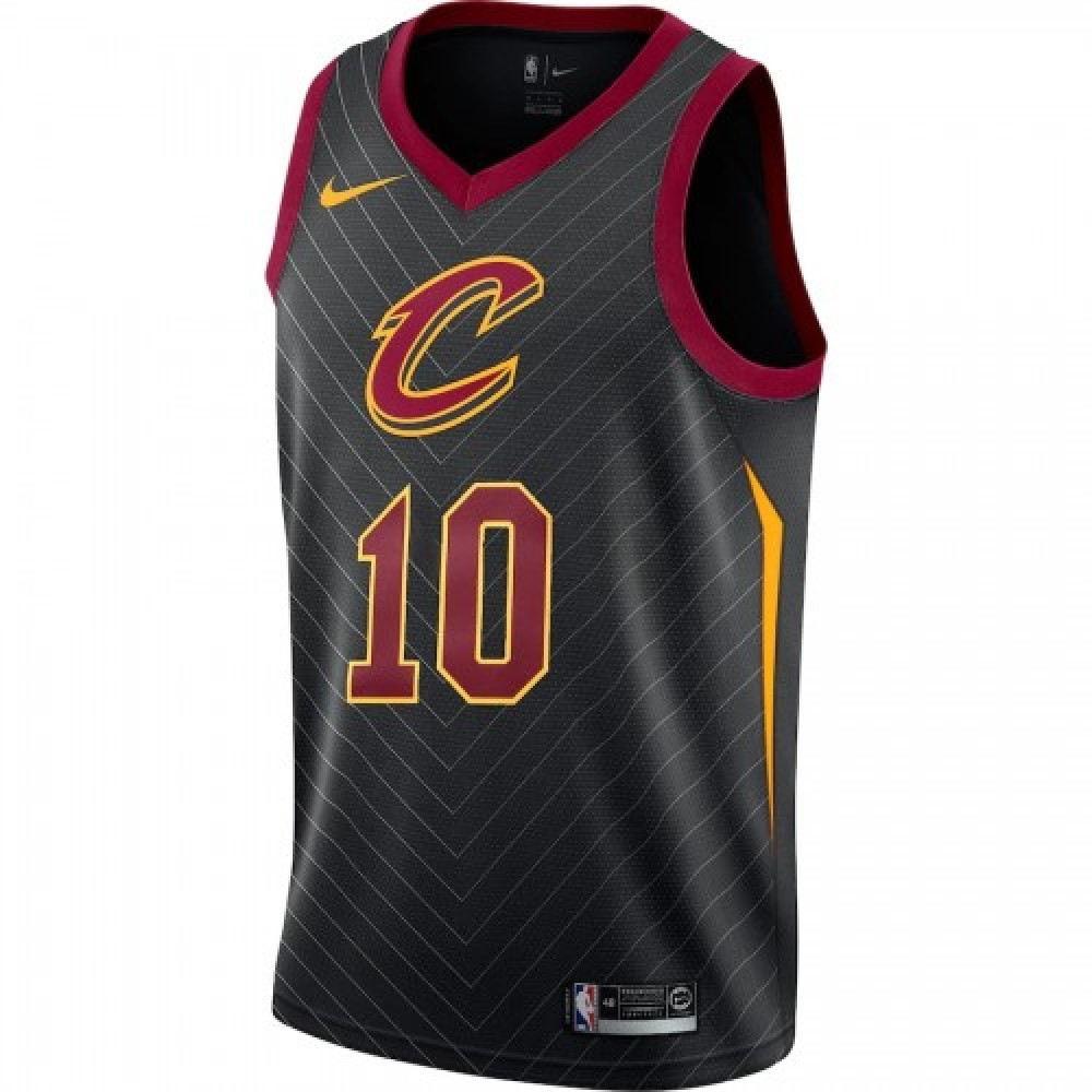Men's Cleveland Cavaliers Darius Garland #10 Black Swingman Jersey Statement - second front view