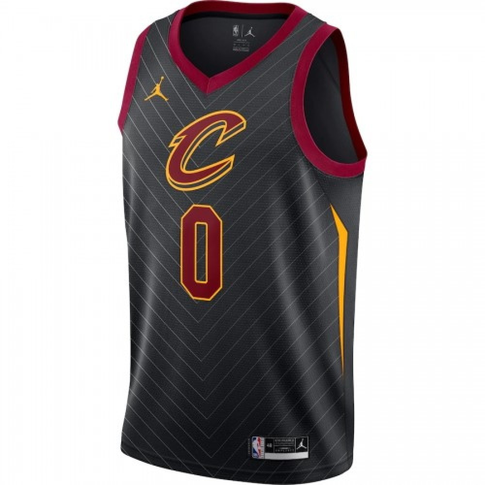 Men's Cleveland Cavaliers Kevin Love #0 Black 2020/21 Swingman Jersey Statement - second front view
