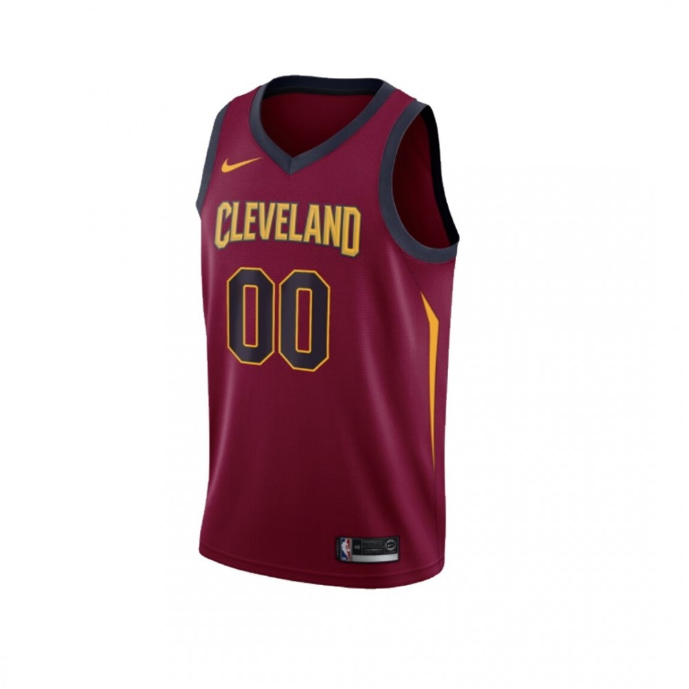 Men's Cleveland Cavaliers Wine Swingman Custom NBA Jersey Icon Edition - second front view