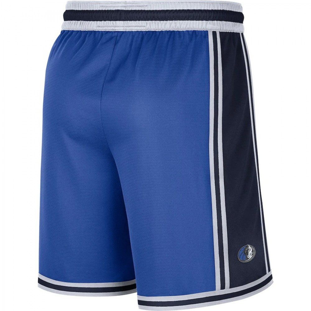 Men's Dallas Mavericks Pre-Game Performance Shorts Royal/White - back view