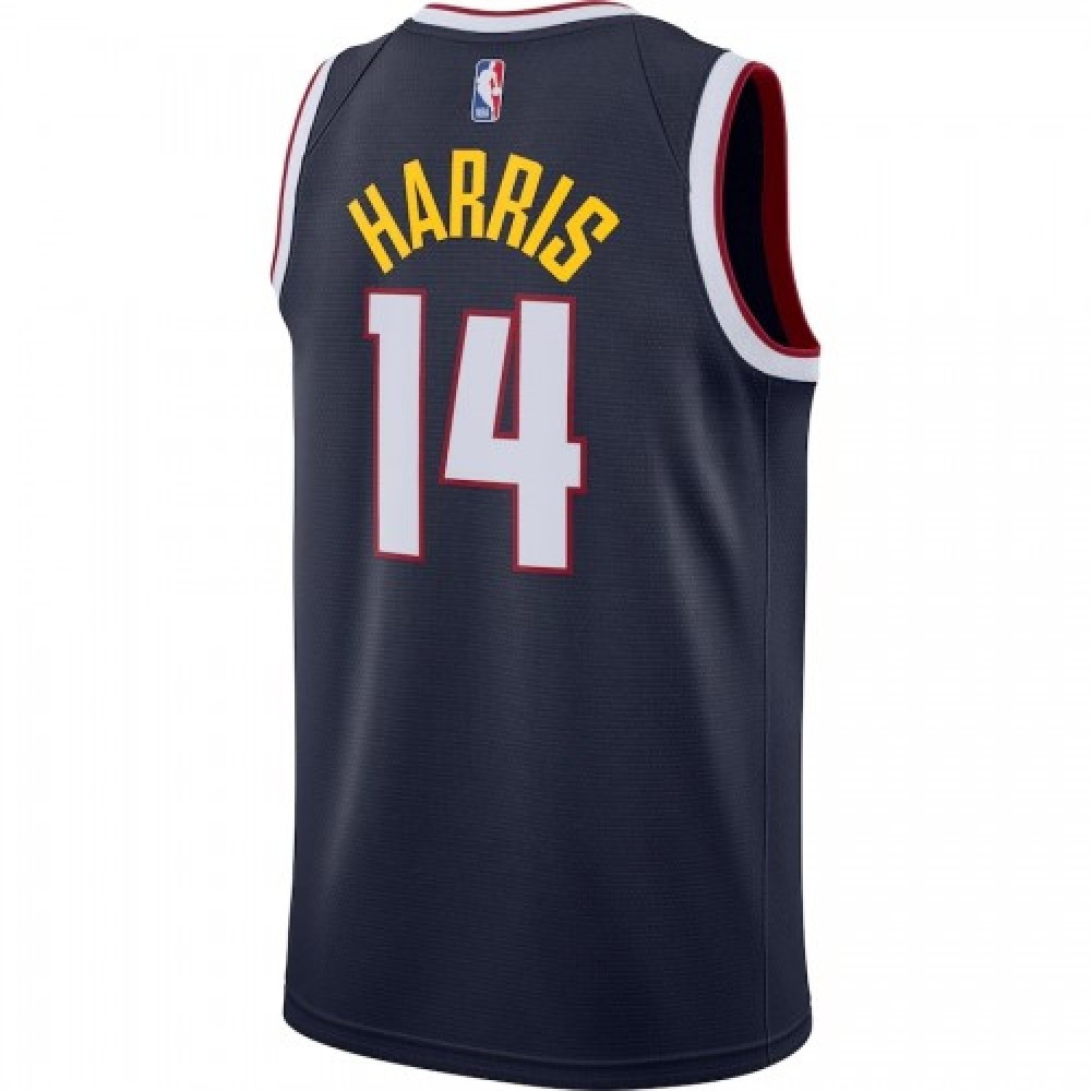 Men's Denver Nuggets Gary Harris #14 Navy 2020/21 Swingman Jersey Icon Edition - back view