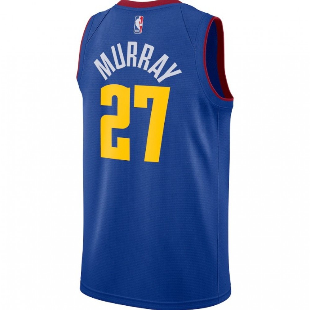 Men's Denver Nuggets Jamal Murray #27 Blue 2020/21 Swingman Jersey Statement Edition - back view