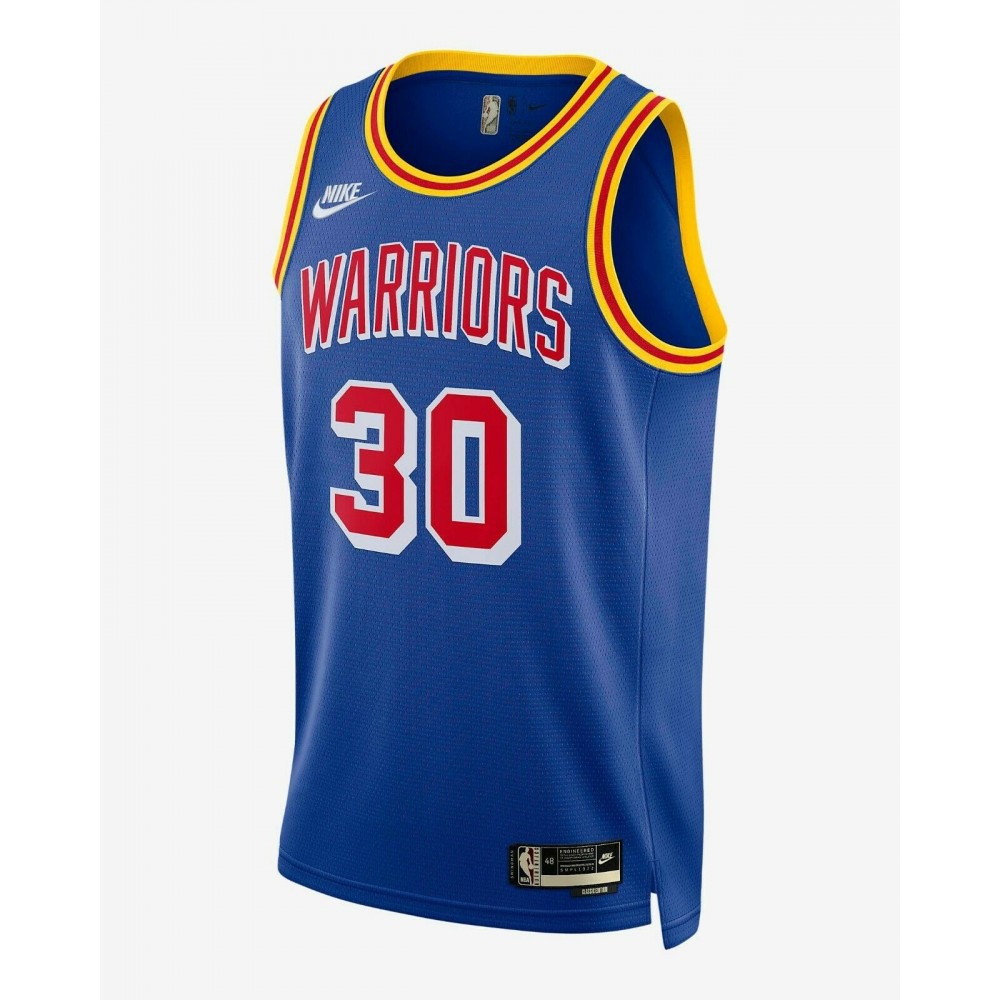 Men's Golden State Warriors Stephen Curry #30 Blue 2021/22 75th Anniversary - second front view