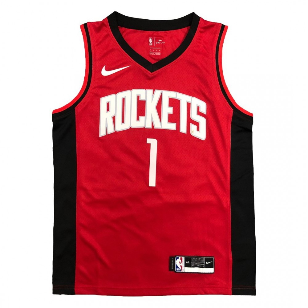 Men's Houston Rockets Tracy McGrady #1 Red Swingman Jersey Icon Edition - front view