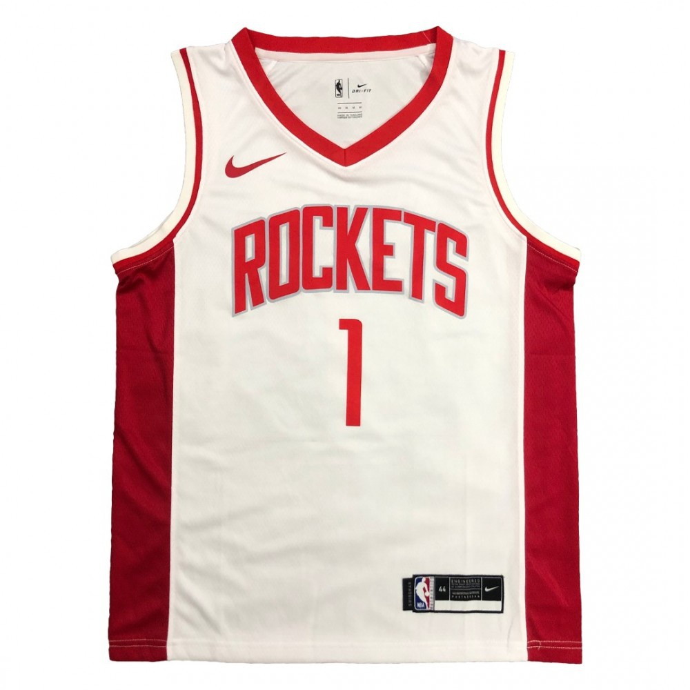 Men's Houston Rockets Tracy McGrady #1 White Swingman Jersey Association Edition - front view