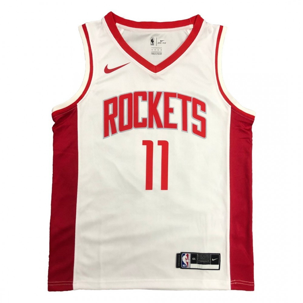 Men's Houston Rockets Yao Ming #11 White Swingman Jersey Association Edition - front view