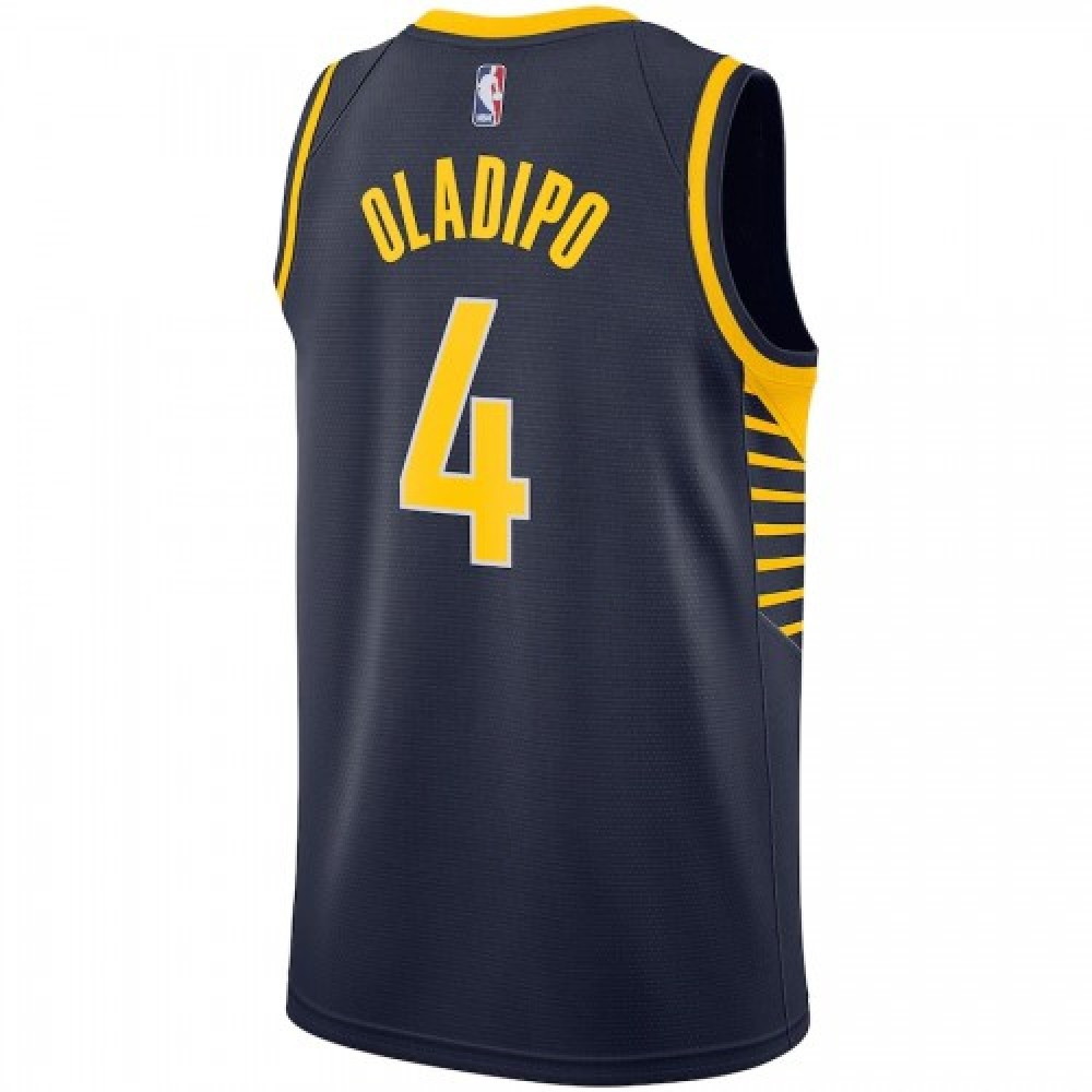 Men's Indiana Pacers Victor Oladipo #4 Navy Swingman Jersey Icon Edition - back view