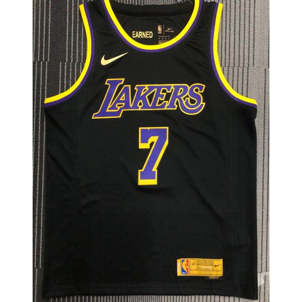 Men's Los Angeles Lakers Carmelo Anthony #7 Black 2020/21 Swingman Jersey – - second front view