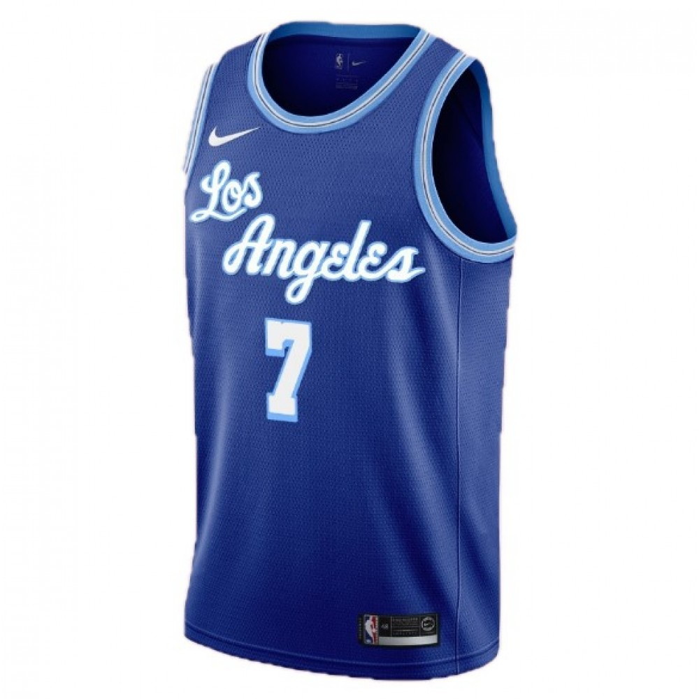 Men's Los Angeles Lakers Carmelo Anthony #7 Blue Swingman NBA Jersey Classic - second front view