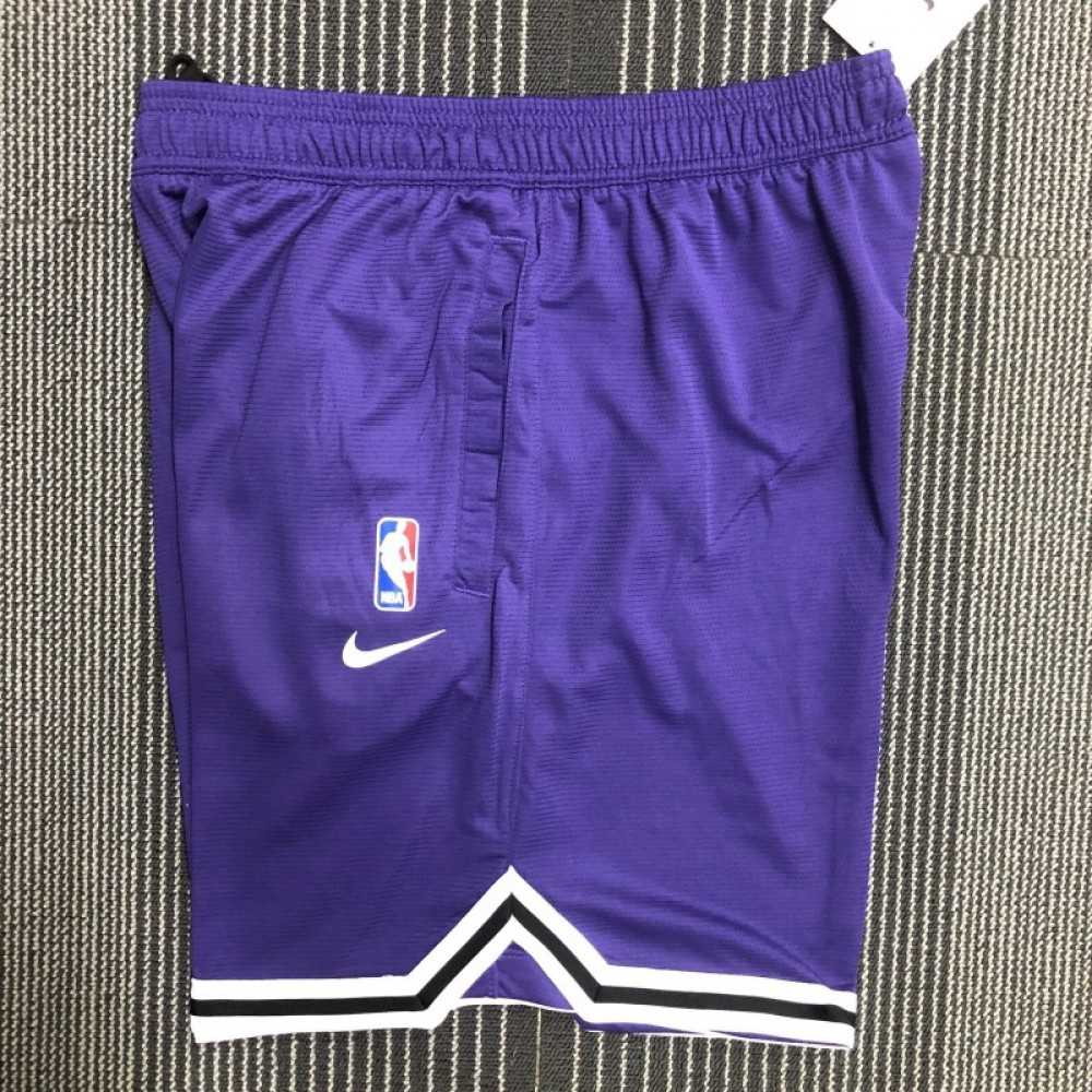 Men's Los Angeles Lakers Training Shorts Purple - back view