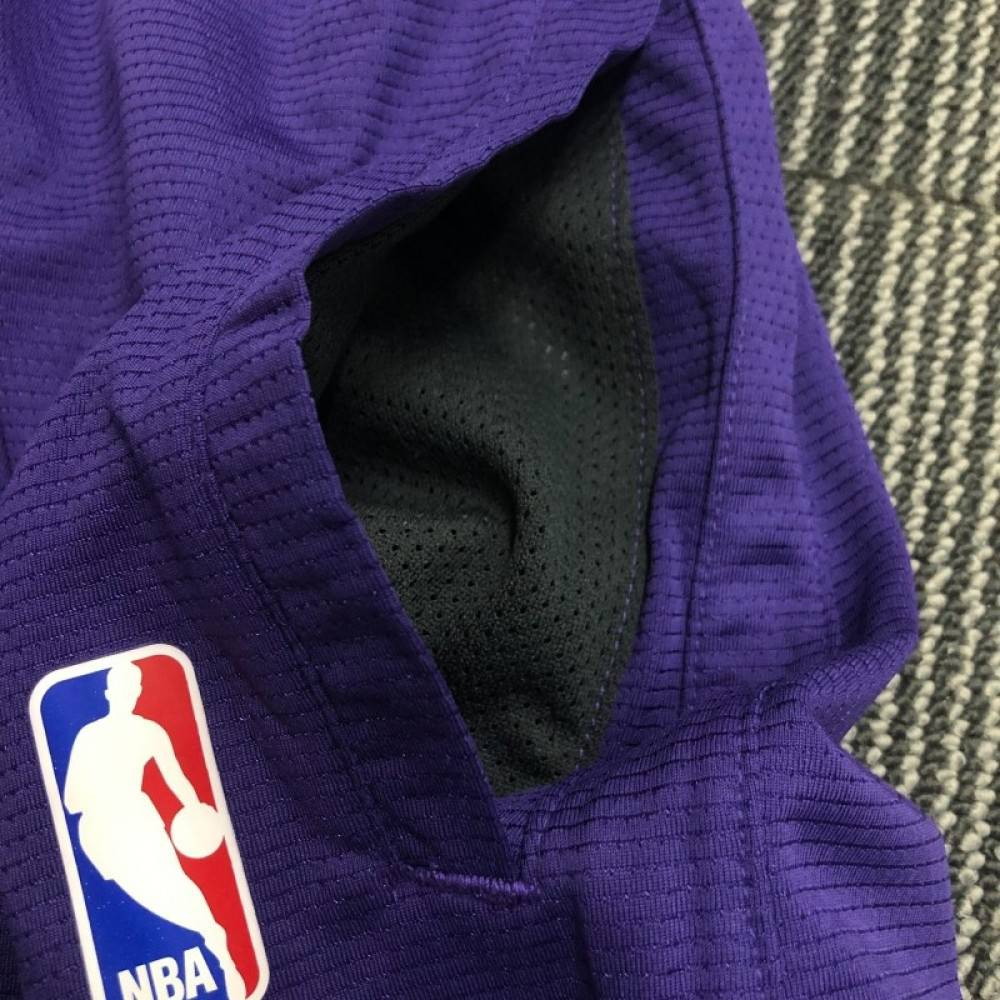 Men's Los Angeles Lakers Training Shorts Purple - second front view