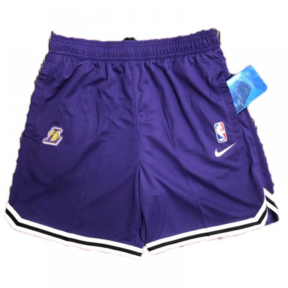 Men's Los Angeles Lakers Training Shorts Purple - front view