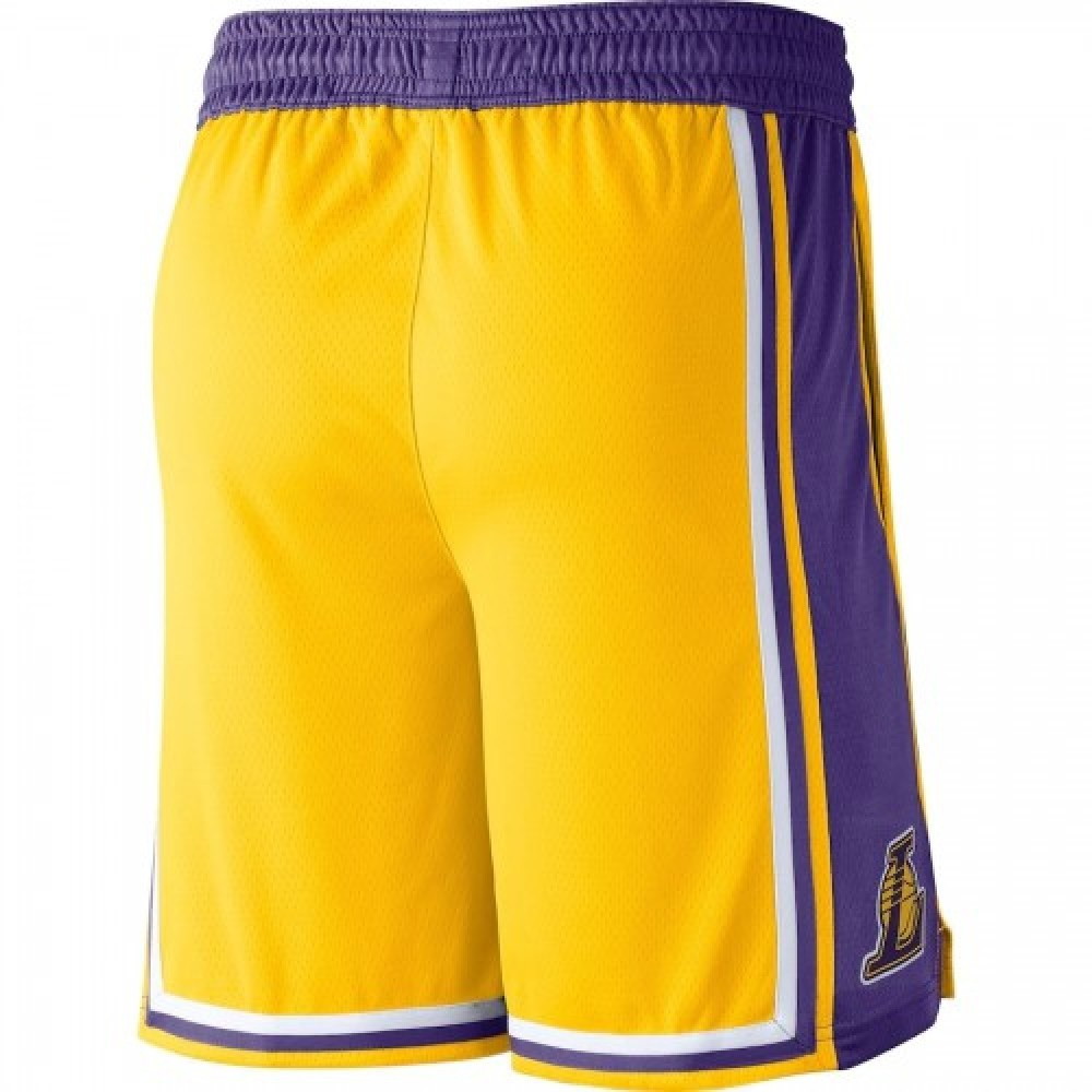 Men's Los Angeles Lakers Yellow NBA Swingman Short Icon Edition - second front view