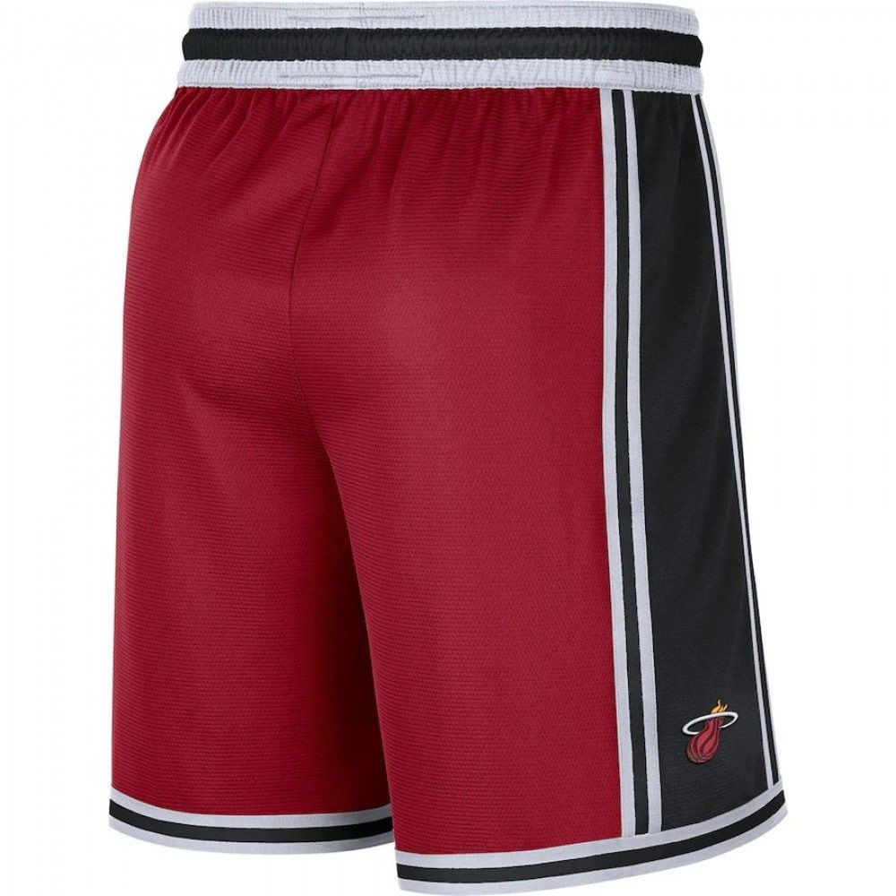 Men's Miami Heat Pre-Game Performance Shorts Red/Black - back view