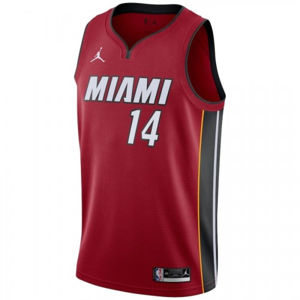 Men's Miami Heat Tyler Herro #14 Red 20/21 Swingman Player Jersey Statement - second front view