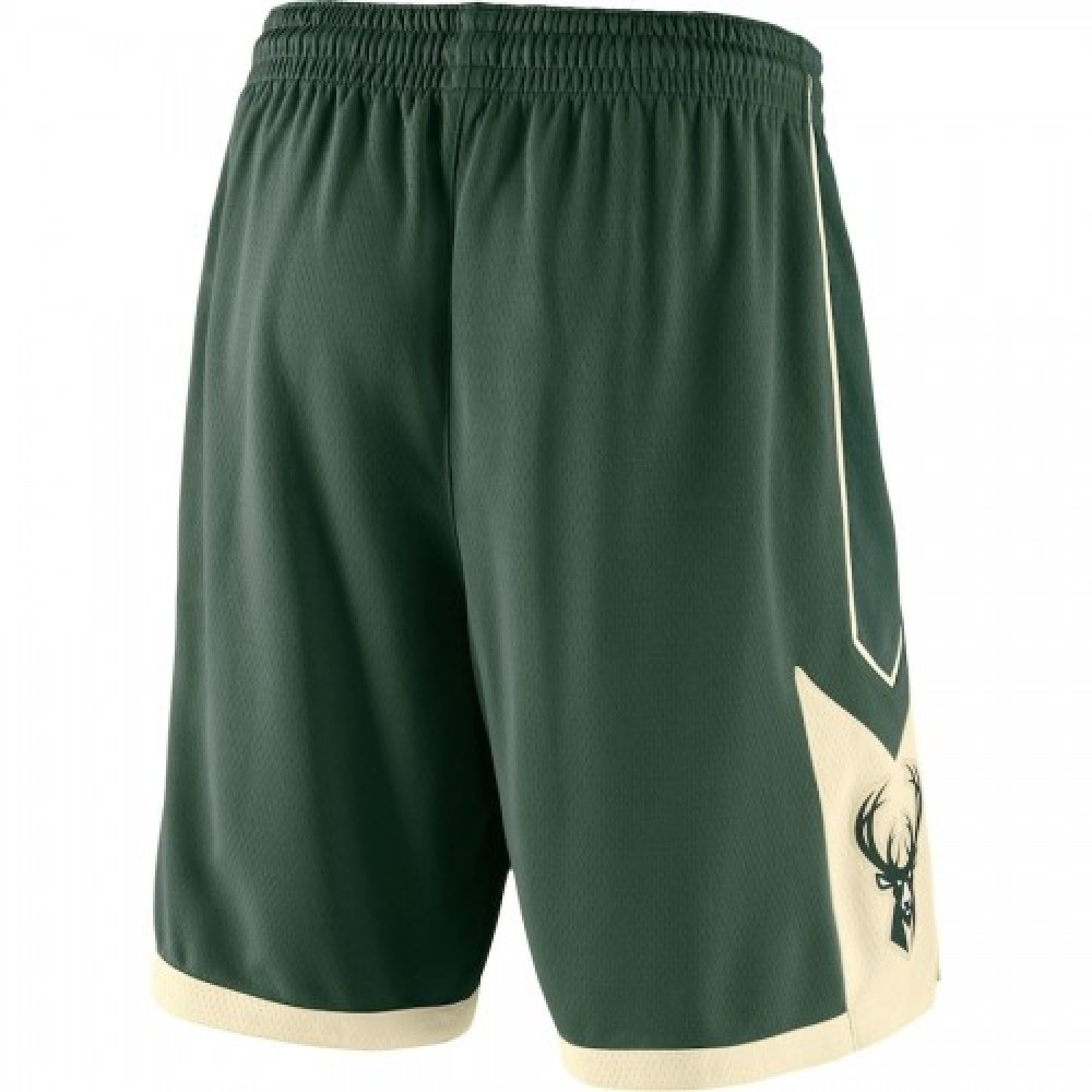 Men's Milwaukee Bucks Green 2019/20 Swingman Shorts Icon Edition - back view