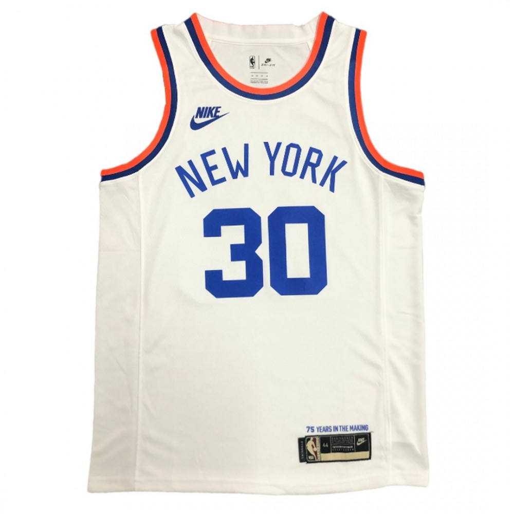 Men's New York Knicks Julius Randle #30 White 2021/22 Swingman Jersey Classic - second front view