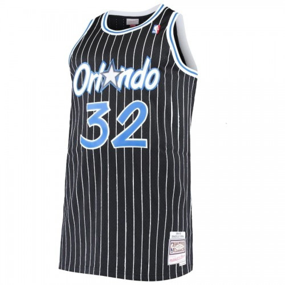 Men's Orlando Magic Shaquille O'Neal #32 Throwback Black 94-95 Hardwood - second front view