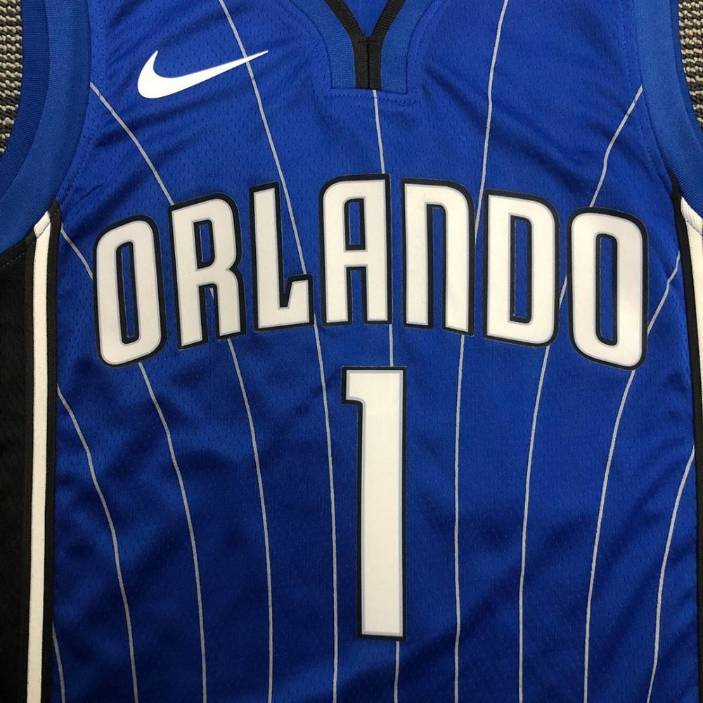 Men's Orlando Magic Tracy McGrady #1 Royal 2020/21 Swingman NBA Jersey Icon Edition - back view