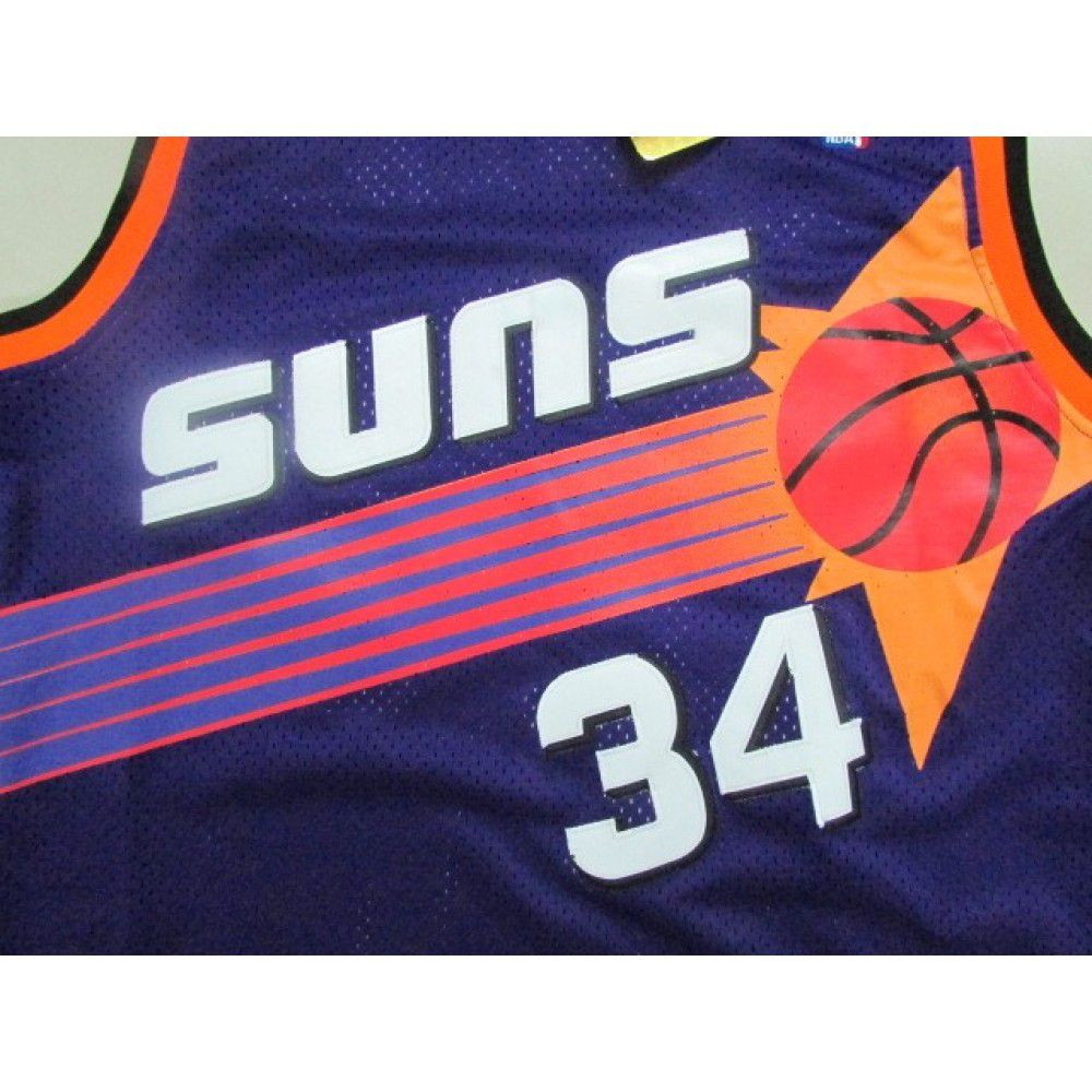 Men's Phoenix Suns Charles Barkley #34 Purple Swingman NBA Jersey - back view