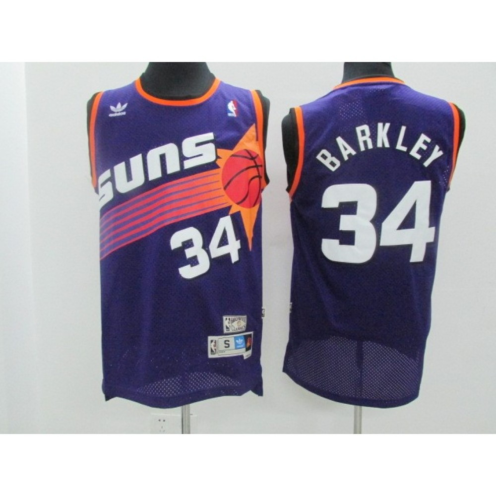 Men's Phoenix Suns Charles Barkley #34 Purple Swingman NBA Jersey - second front view