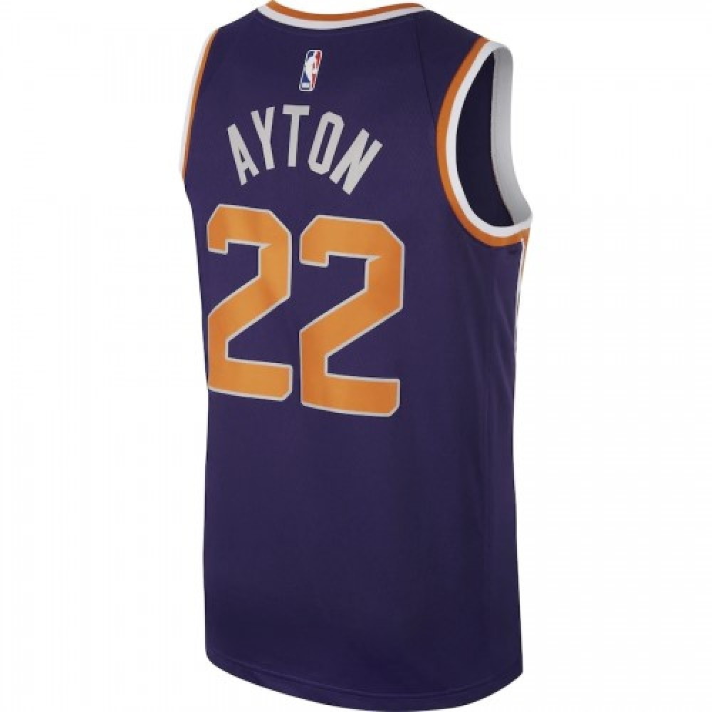 Men's Phoenix Suns DeAndre Ayton #22 Purple 2020/21 Swingman Jersey Icon Edition - back view
