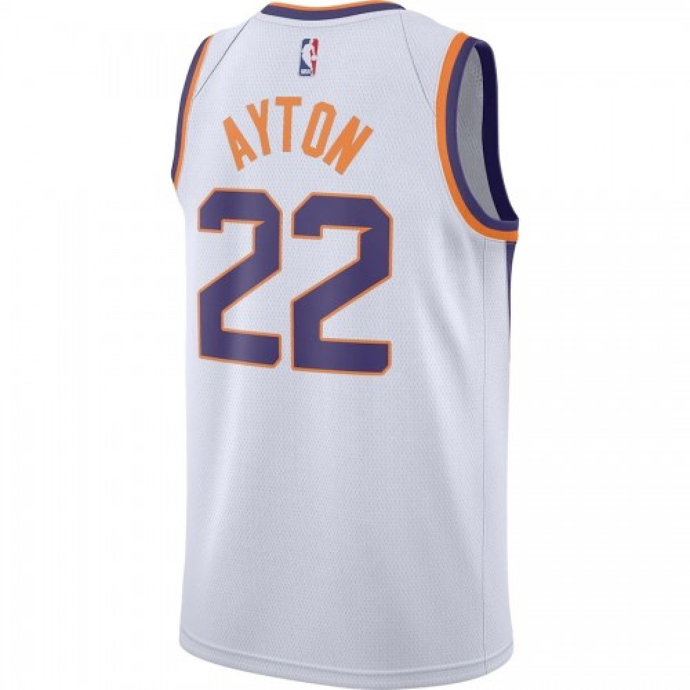 Men's Phoenix Suns DeAndre Ayton #22 White 2019/20 Swingman Jersey Association - second front view