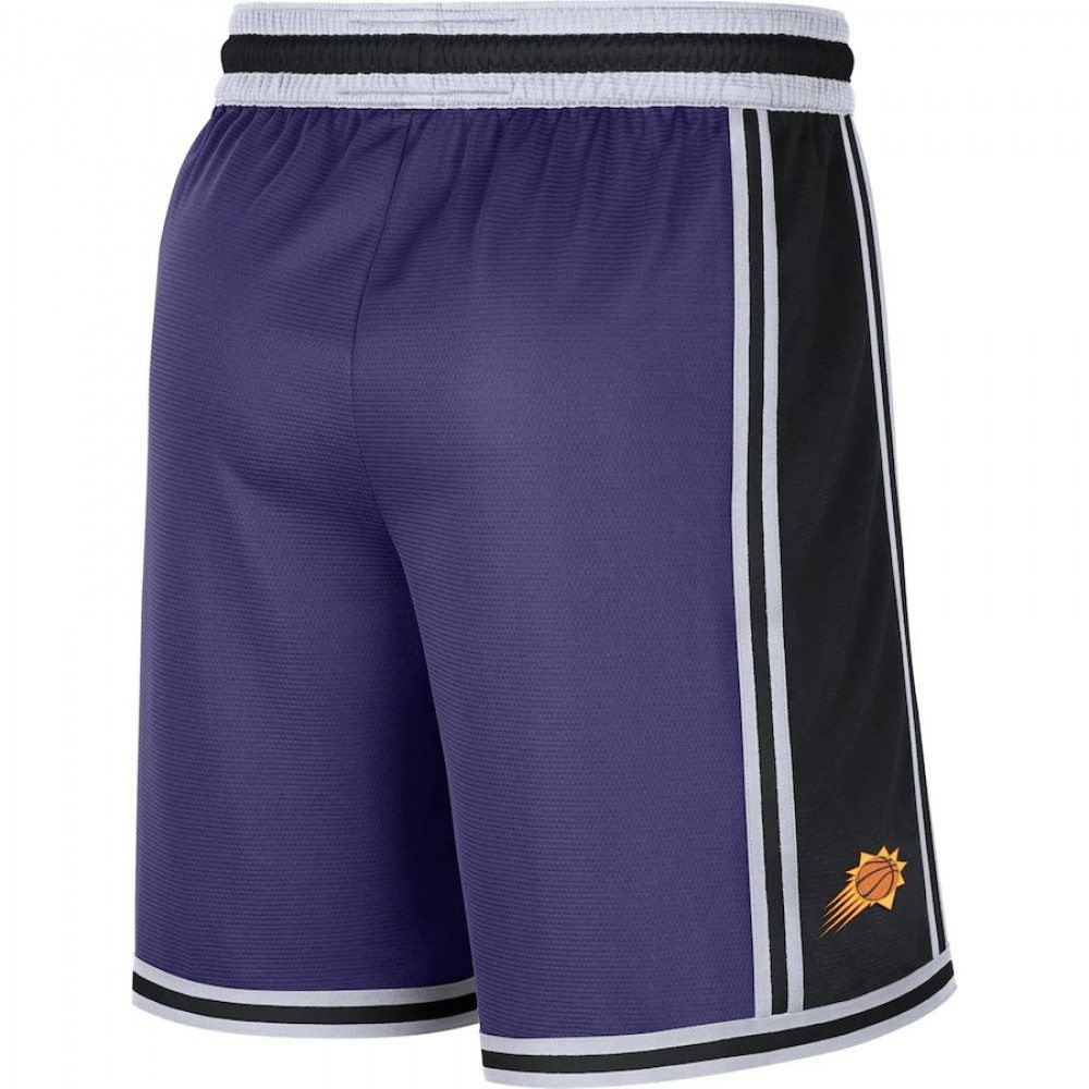 Men's Phoenix Suns Pre-Game Performance Shorts Purple/Black - back view