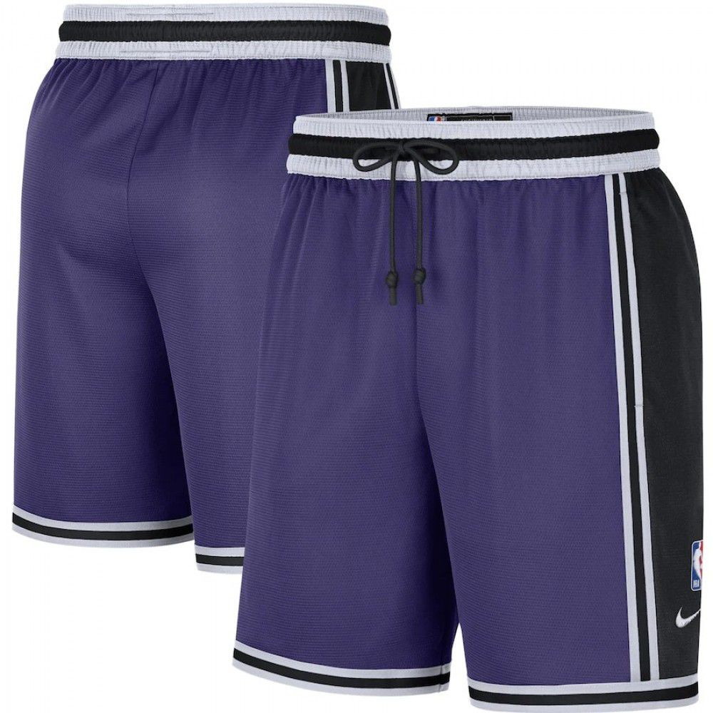 Men's Phoenix Suns Pre-Game Performance Shorts Purple/Black - front view
