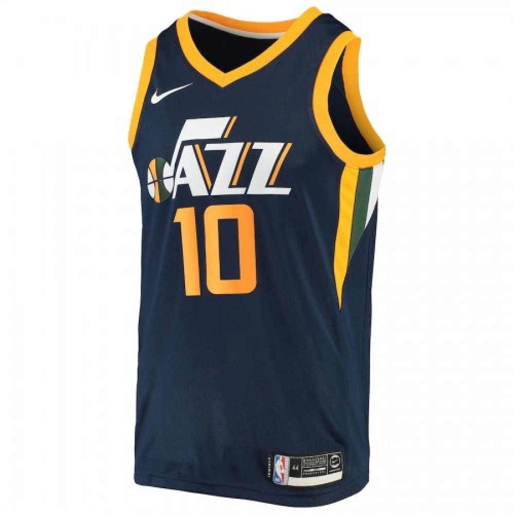 Men's Utah Jazz Mike Conley #10 Navy Swingman Jersey Icon Edition - second front view
