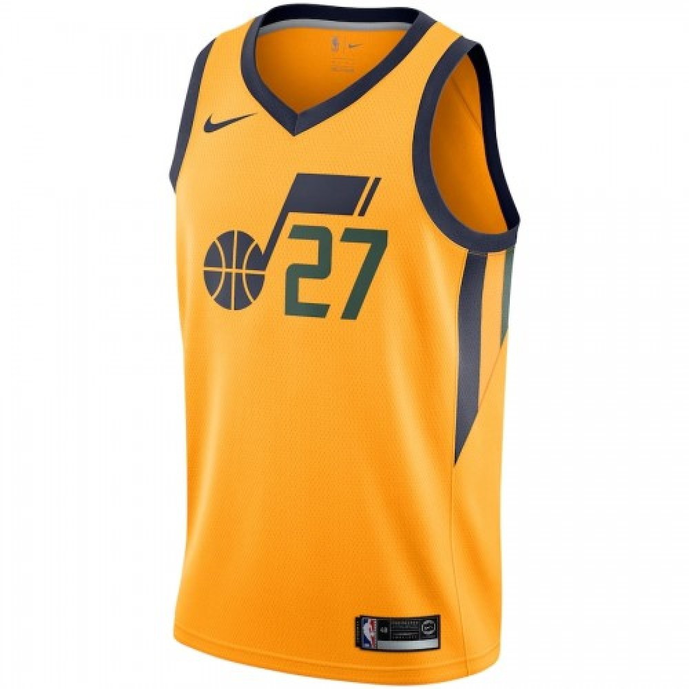 Men's Utah Jazz Rudy Gobert #27 Gold Fan Version Swingman Jersey Statement - second front view