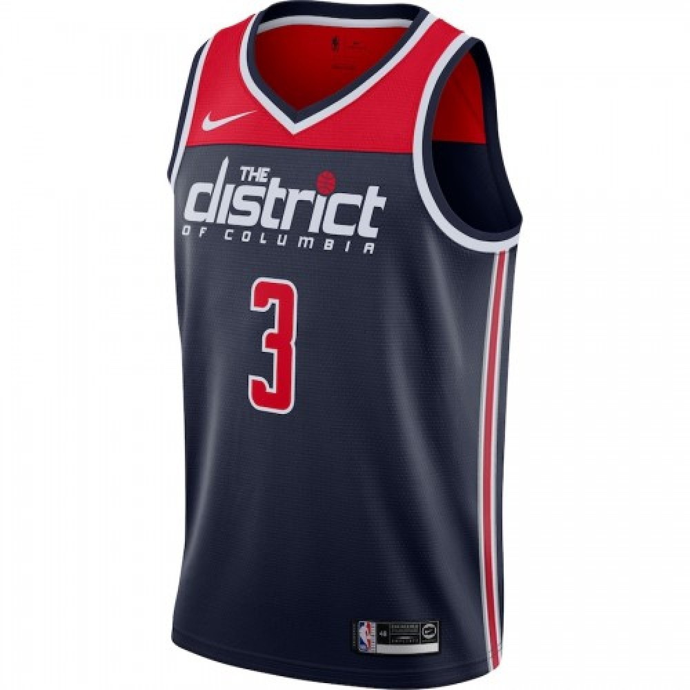 Men's Washington Wizards Bradley Beal #3 Navy Swingman Jersey Statement Edition - second front view