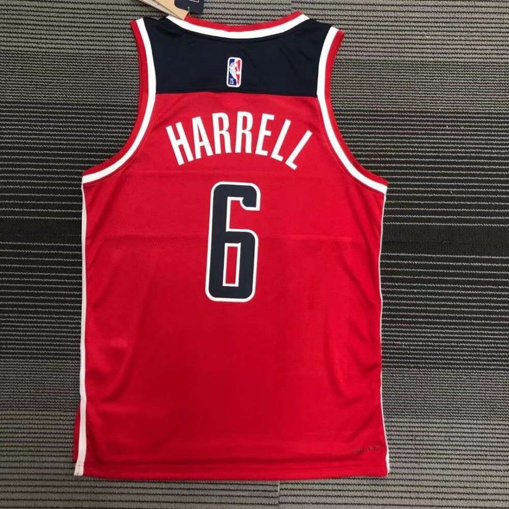 Men's Washington Wizards Montrezl Harrell #6 Red 2021/22 Swingman NBA Jersey Icon - back view