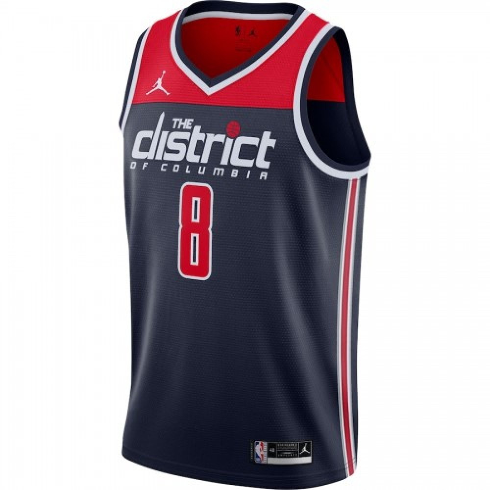 Men's Washington Wizards Rui Hachimura #8 Navy 2020/21 Jersey Statement Edition - second front view