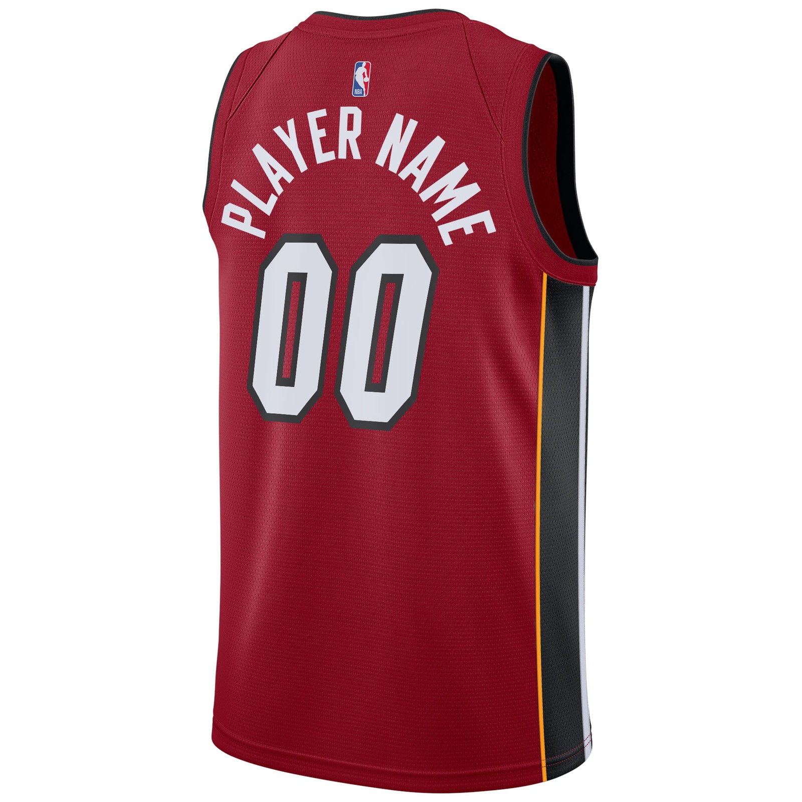 Miami Heat Swingman Custom Jersey Statement Edition Red - back view