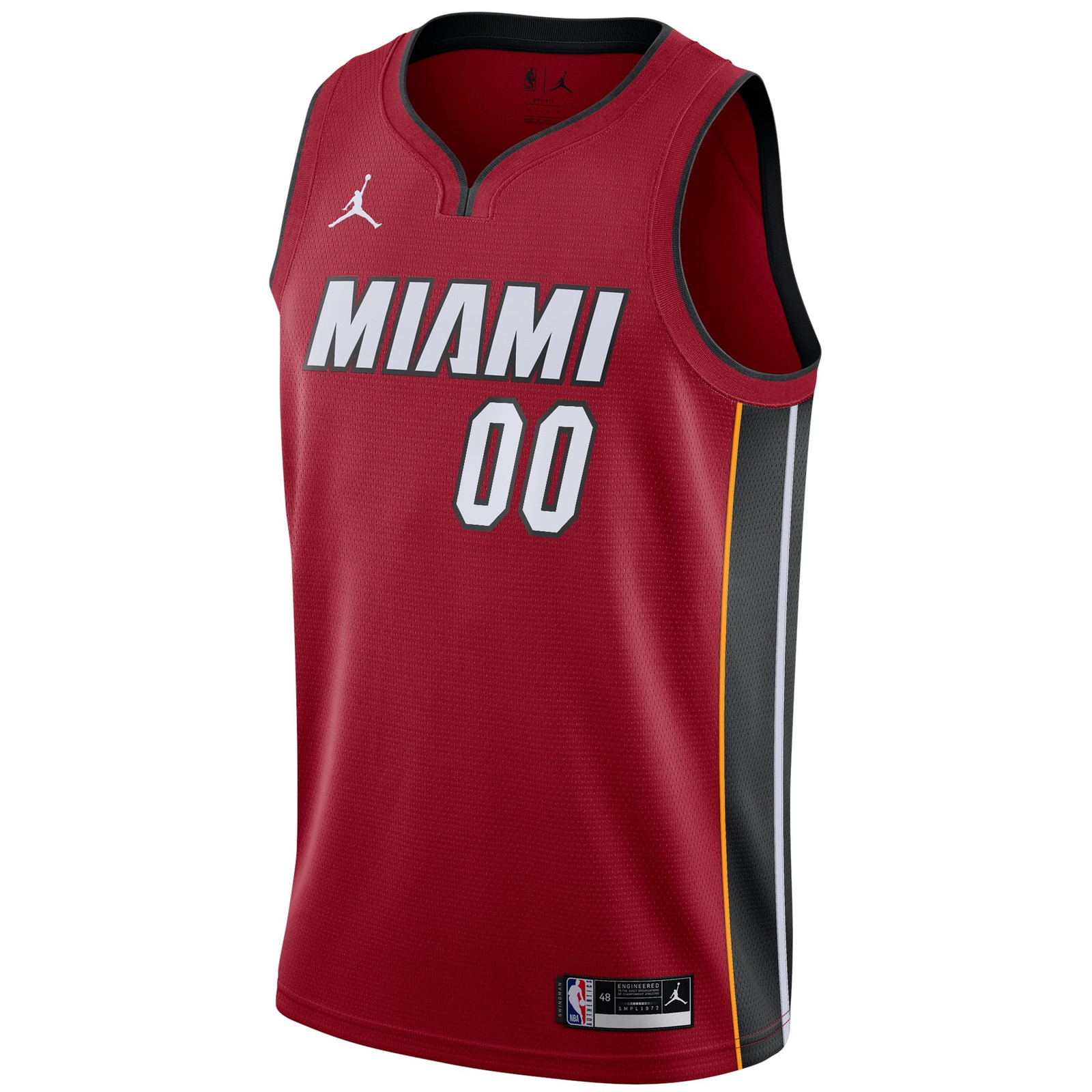Miami Heat Swingman Custom Jersey Statement Edition Red - front view