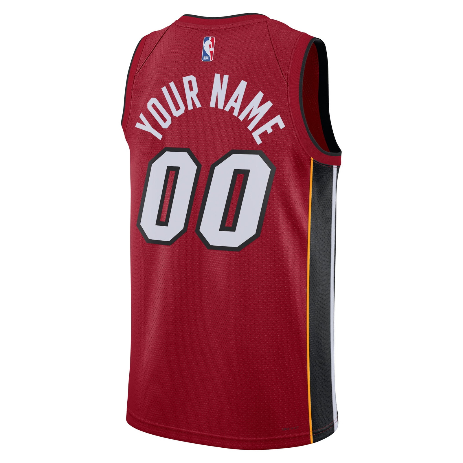 Miami Heat Unisex 2022/23 Swingman Custom Jersey Statement Edition Red - back view