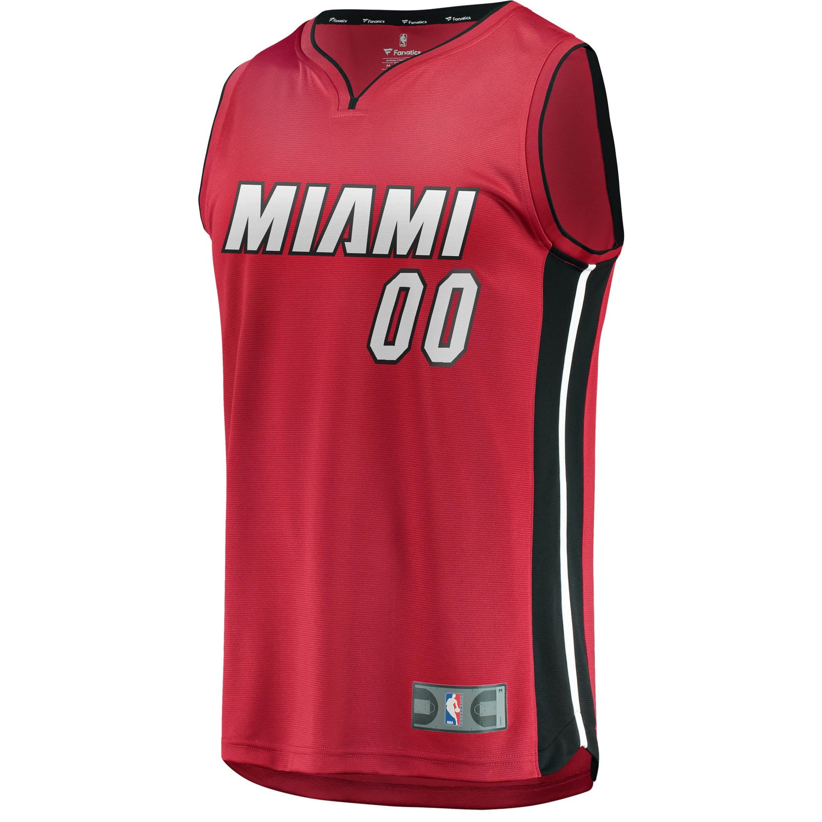 Miami Heat Youth Fast Break Fan Version Custom Jersey Red Statement Edition - front view