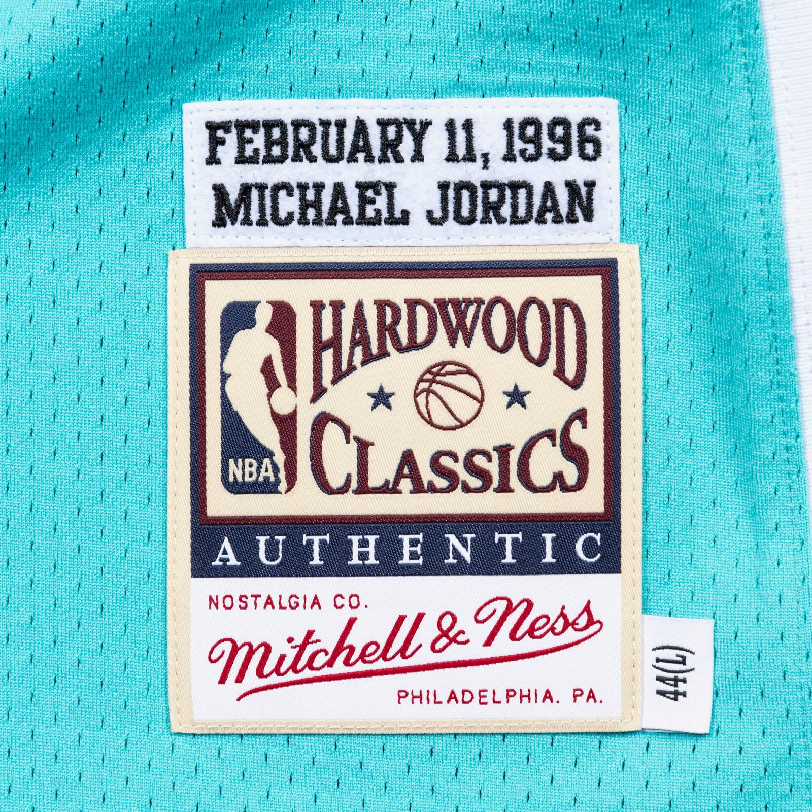 Michael Jordan 1996 NBA All-Star Game Pro Cut Jersey Teal - back view