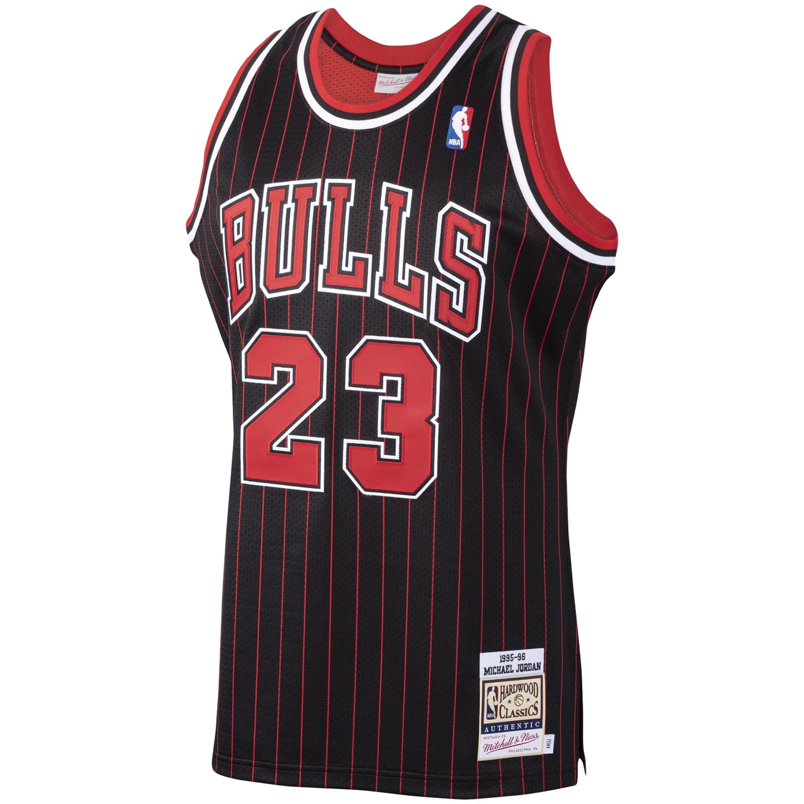 Michael Jordan Chicago Bulls 1995/96 Hardwood Classics Pro Cut Jersey Black - front view