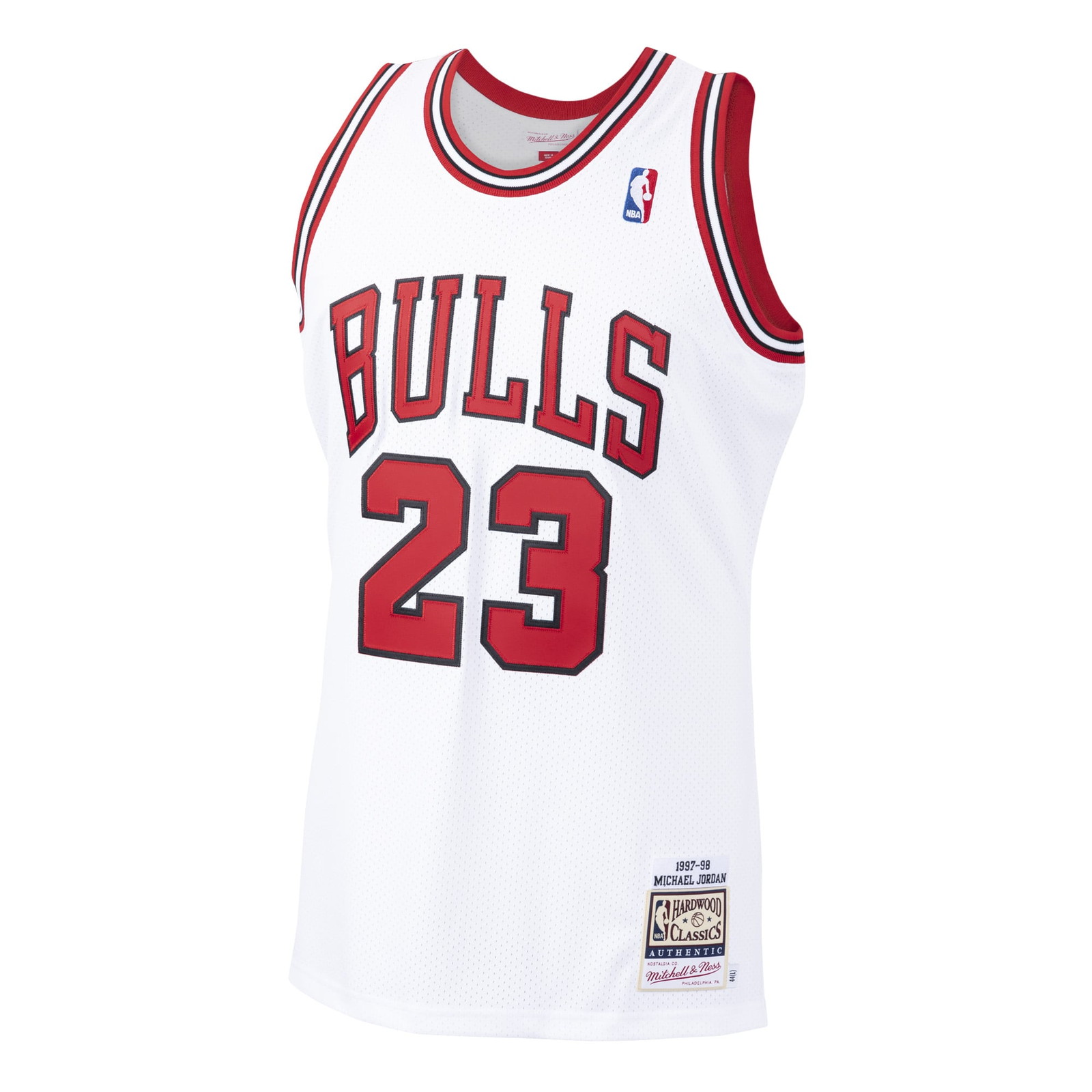 Michael Jordan Chicago Bulls 1997/98 Hardwood Classics Pro Cut Jersey White - front view