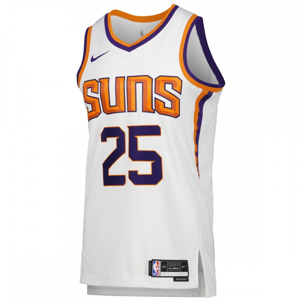 Mikal Bridges Phoenix Suns Unisex 2022/23 Swingman Jersey Icon Edition White - second front view