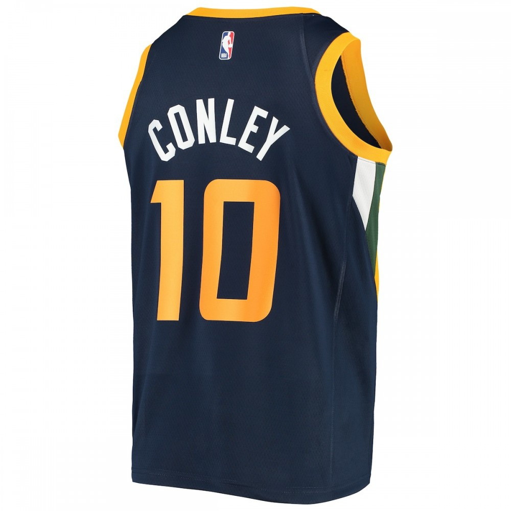 Mike Conley Utah Jazz Swingman Jersey Icon Edition Navy - back view