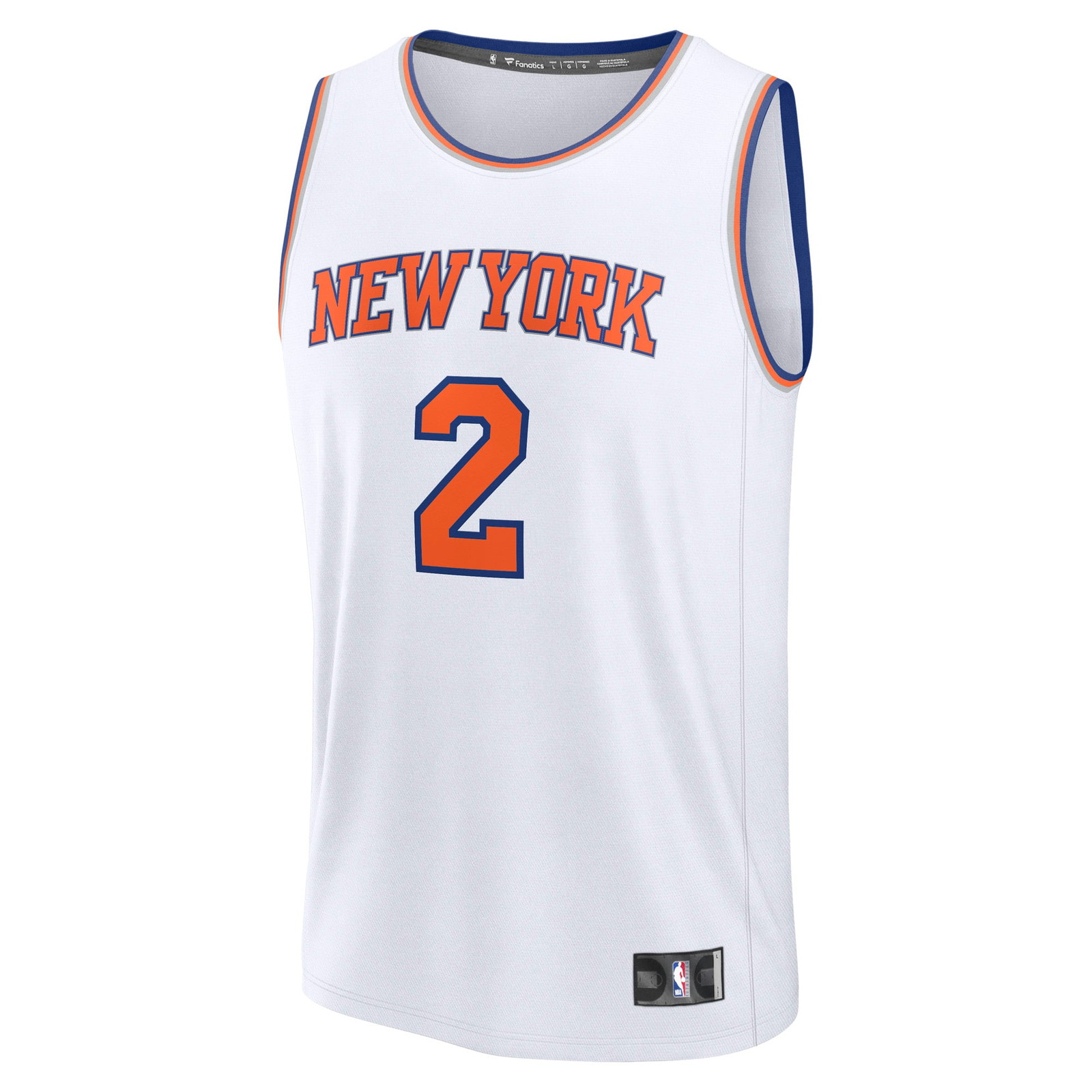 Miles McBride New York Knicks Fast Break Fan Version Player Jersey Association Edition - front view